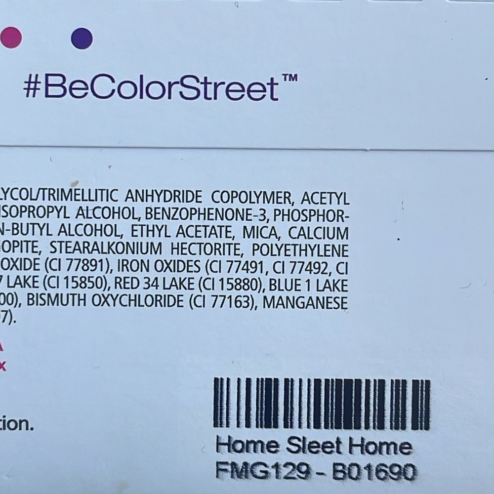 Color Street Silver White Sparkles Home Sleet Home Real Nail Polish Strips 2/$18 - Picture 7 of 7